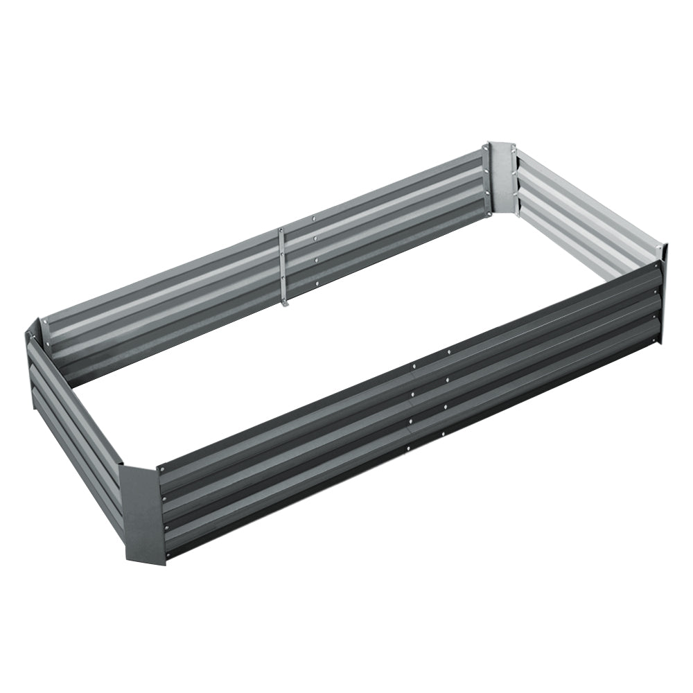 Green Fingers Garden Bed 180x90cm Planter Box Raised Container Galvanised Steel.