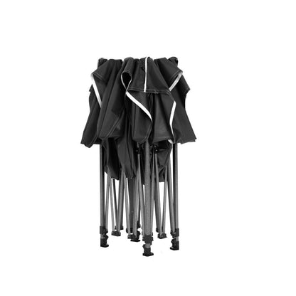 Instahut Gazebo Pop Up Marquee 3x4.5 Folding Tent Wedding Gazebos 500D Black.