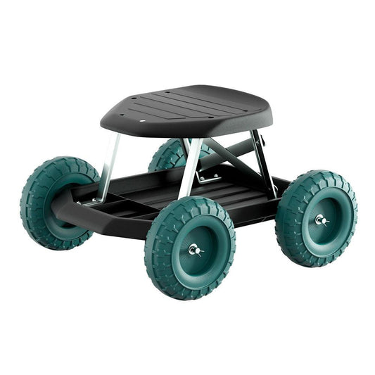 Gardeon Garden Cart Rolling Stool with Wheels Gardening Helper Seat Farm Yard.