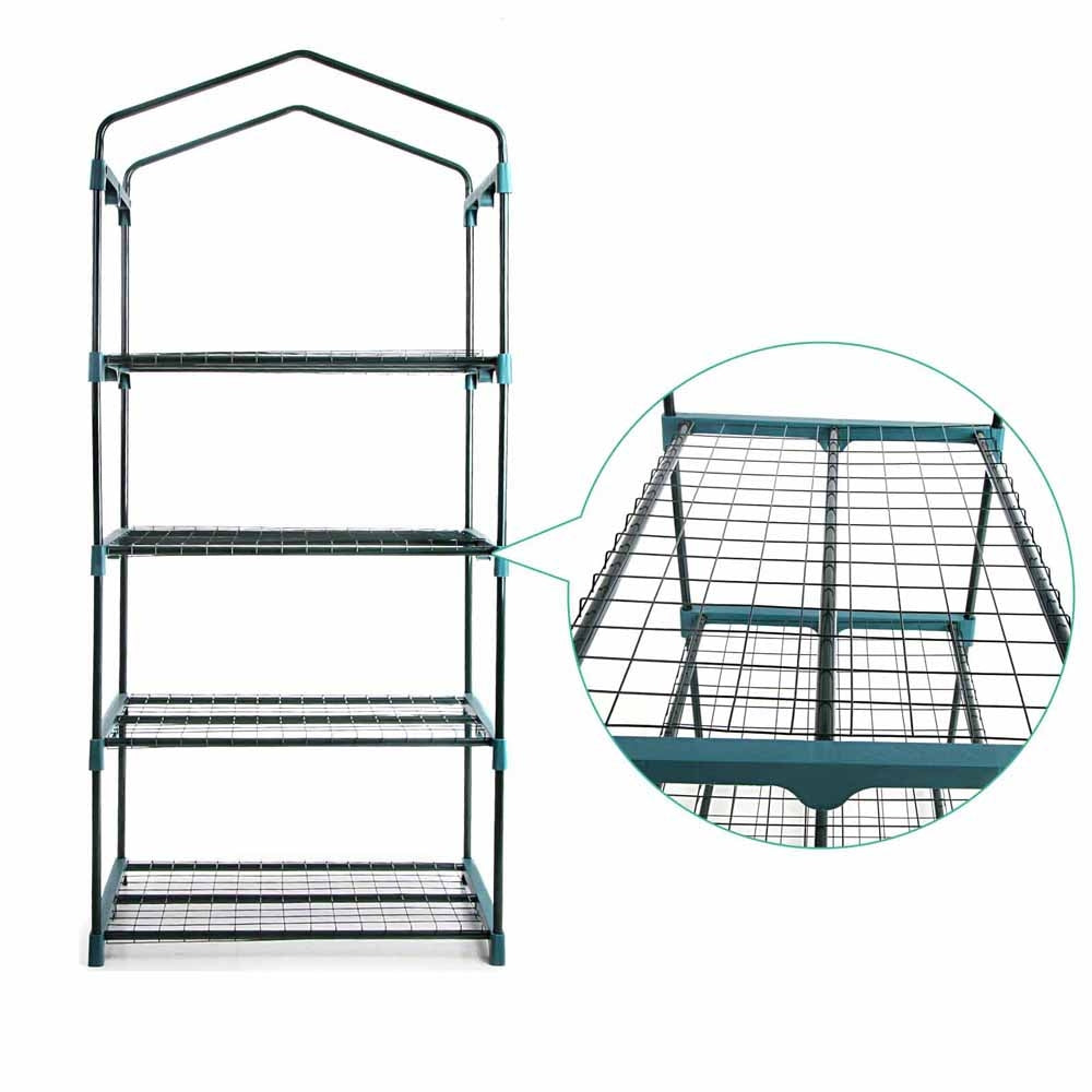 Green Fingers Greenhouse 4 Tiers Mini Green House Garden Bed Planter Box 1.6x0.7x0.5M.