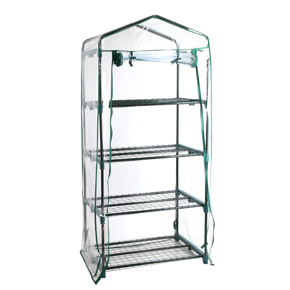 Green Fingers Greenhouse 4 Tiers Mini Green House Garden Bed Planter Box 1.6x0.7x0.5M.