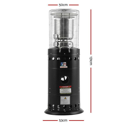 Devanti Outdoor Gas Patio Heater Black.