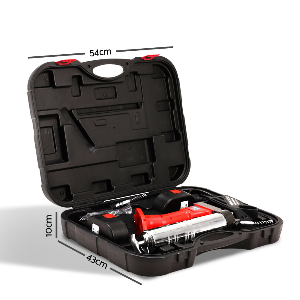 Giantz Grease Gun Cordless 20v 450g 9000PSI 76cm Hose Electric Battery Cartridge.