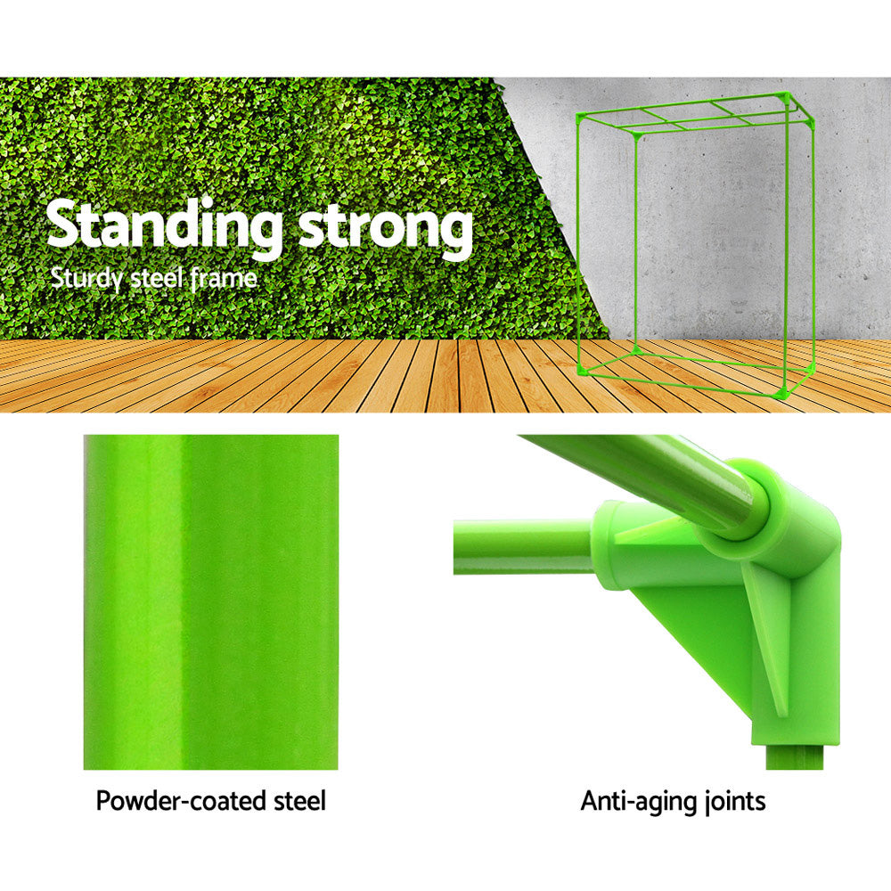 Green Fingers Grow Tent 120x120x200CM Hydroponics Kit Indoor Plant Room System.
