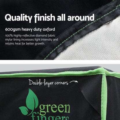 Green Fingers Grow Tent 120x120x200CM Hydroponics Kit Indoor Plant Room System.
