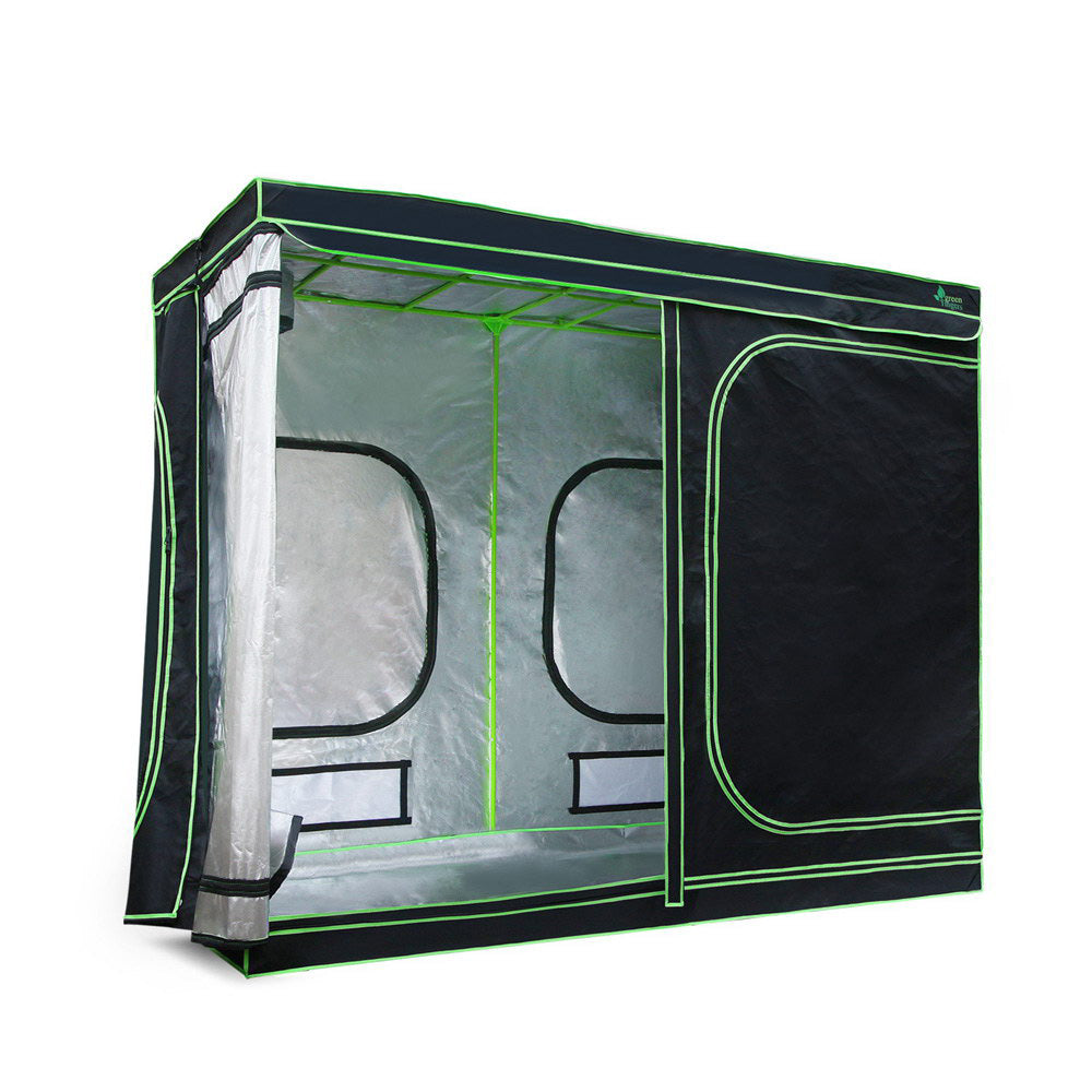 Green Fingers Grow Tent 240x120x200CM Hydroponics Kit Indoor Plant Room System.