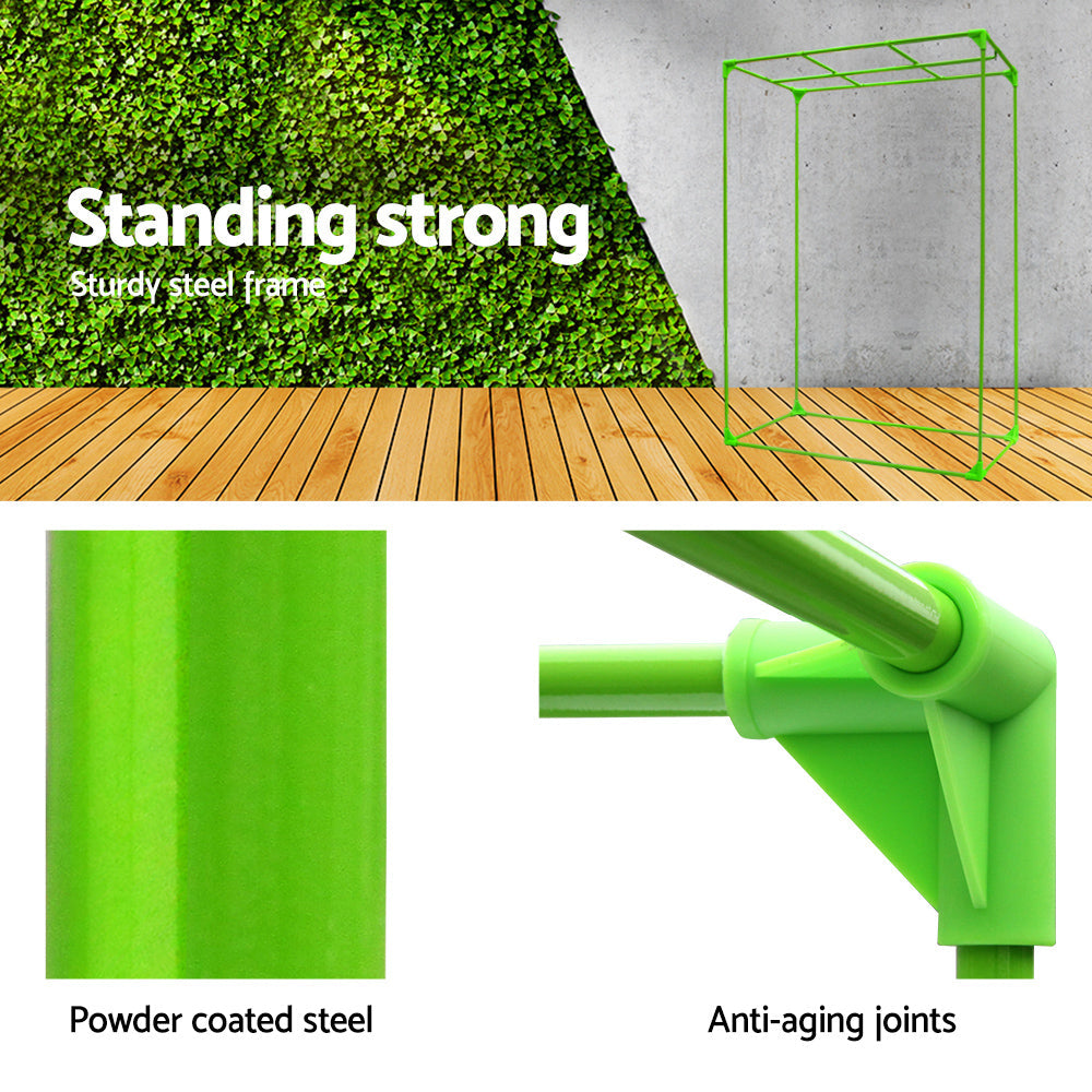 Green Fingers Grow Tent 90x50x160CM Hydroponics Kit Indoor Plant Room System.