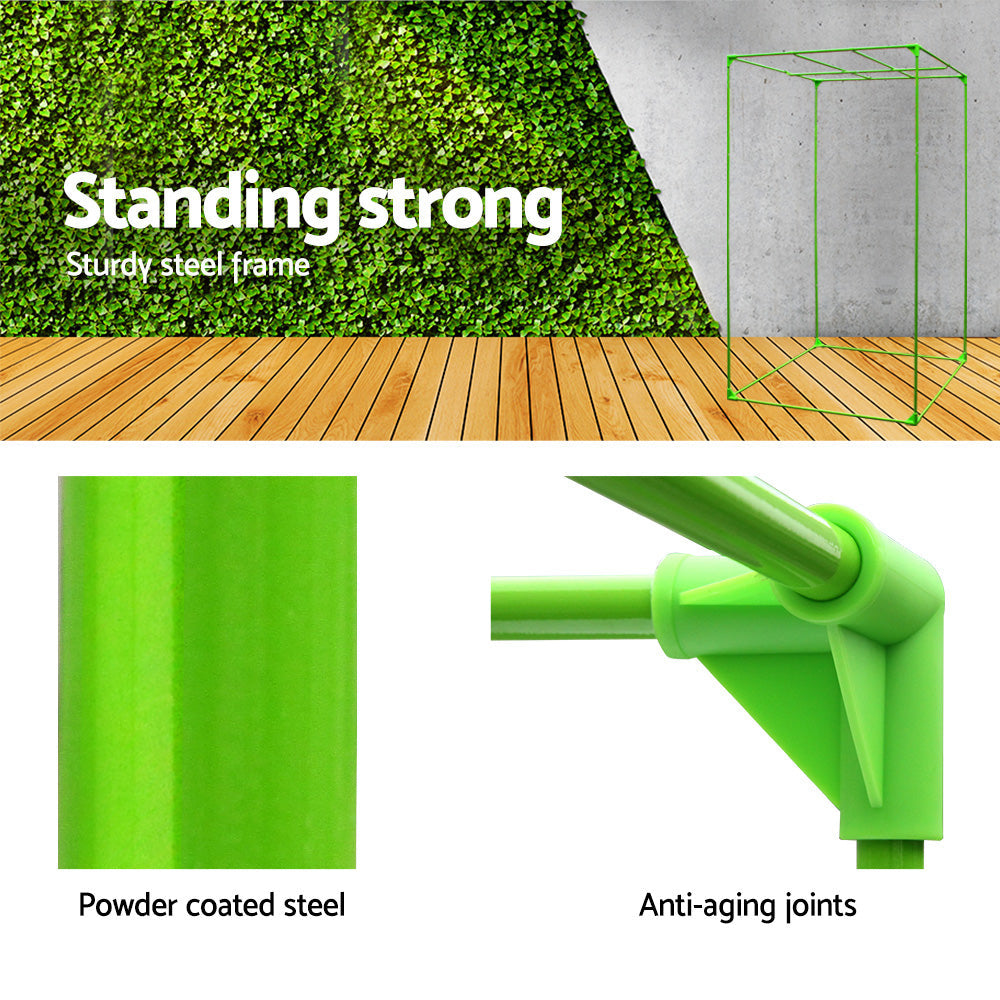 Green Fingers Grow Tent 90x90x180CM Hydroponics Kit Indoor Plant Room System.
