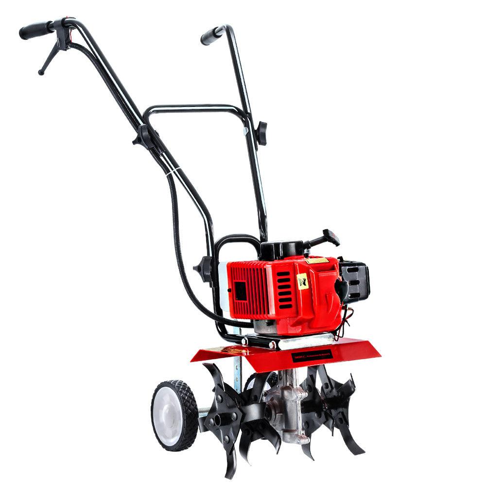 Giantz 65CC Tiller Rototiller Garden Cultivator 4 Blades Soil Power Rotary Hoe.