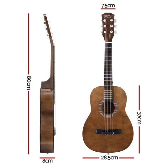 Alpha 31" Steel String Acoustic Guitar Portable.
