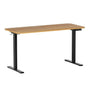 Artiss Electric Standing Desk 140cm Adjustable Height Motorised Home Office Desk Oak Black