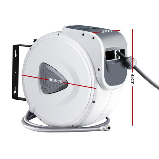 Giantz Air Hose Reel 10m Retractable Rewind Swivel Wall Mount Compressor Garage.