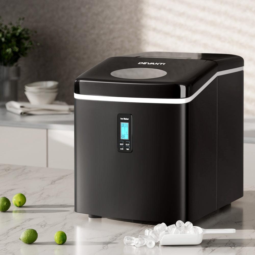 Devanti 15kg Ice Maker Machine Black.