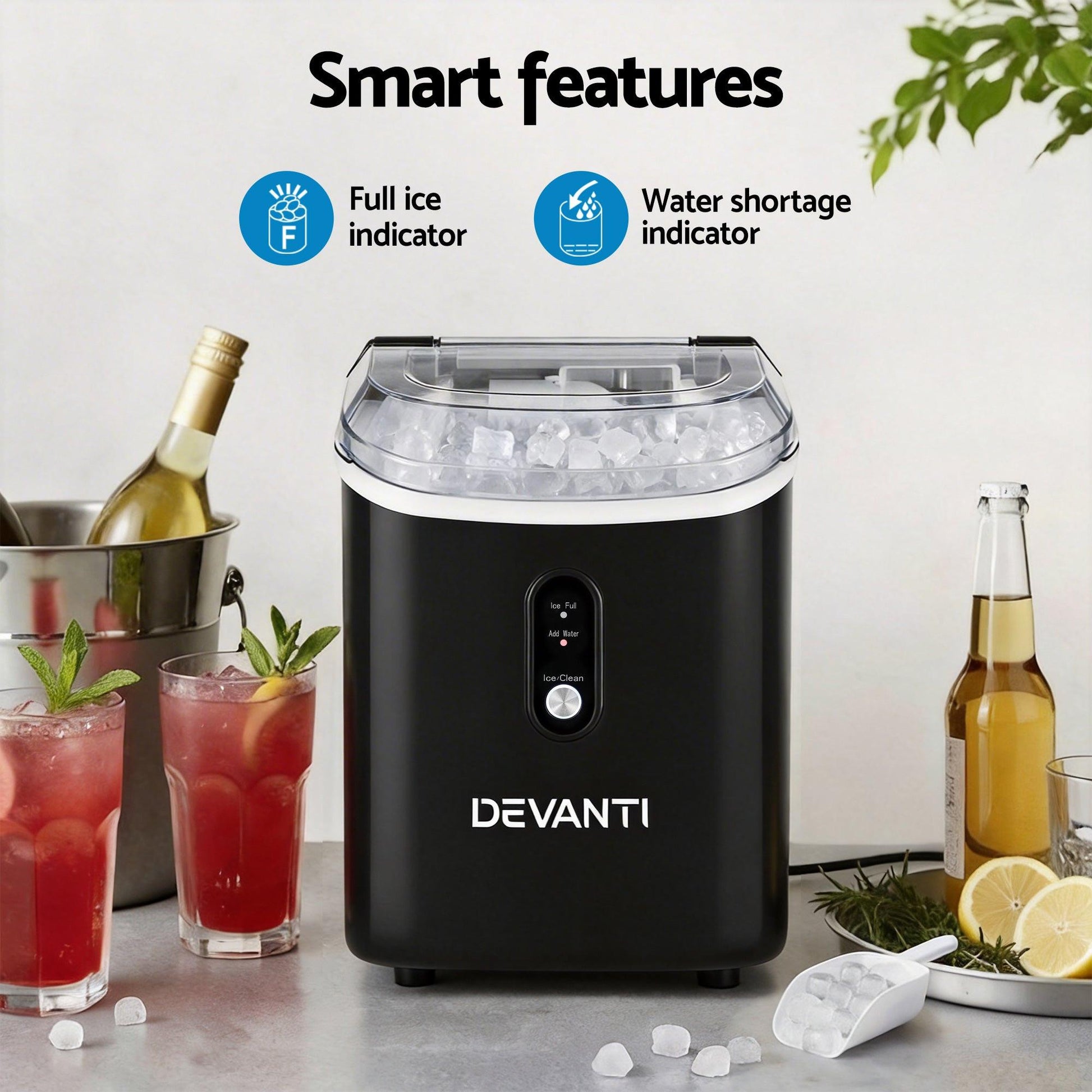 Devanti 15kg Nugget Ice Maker Machine.