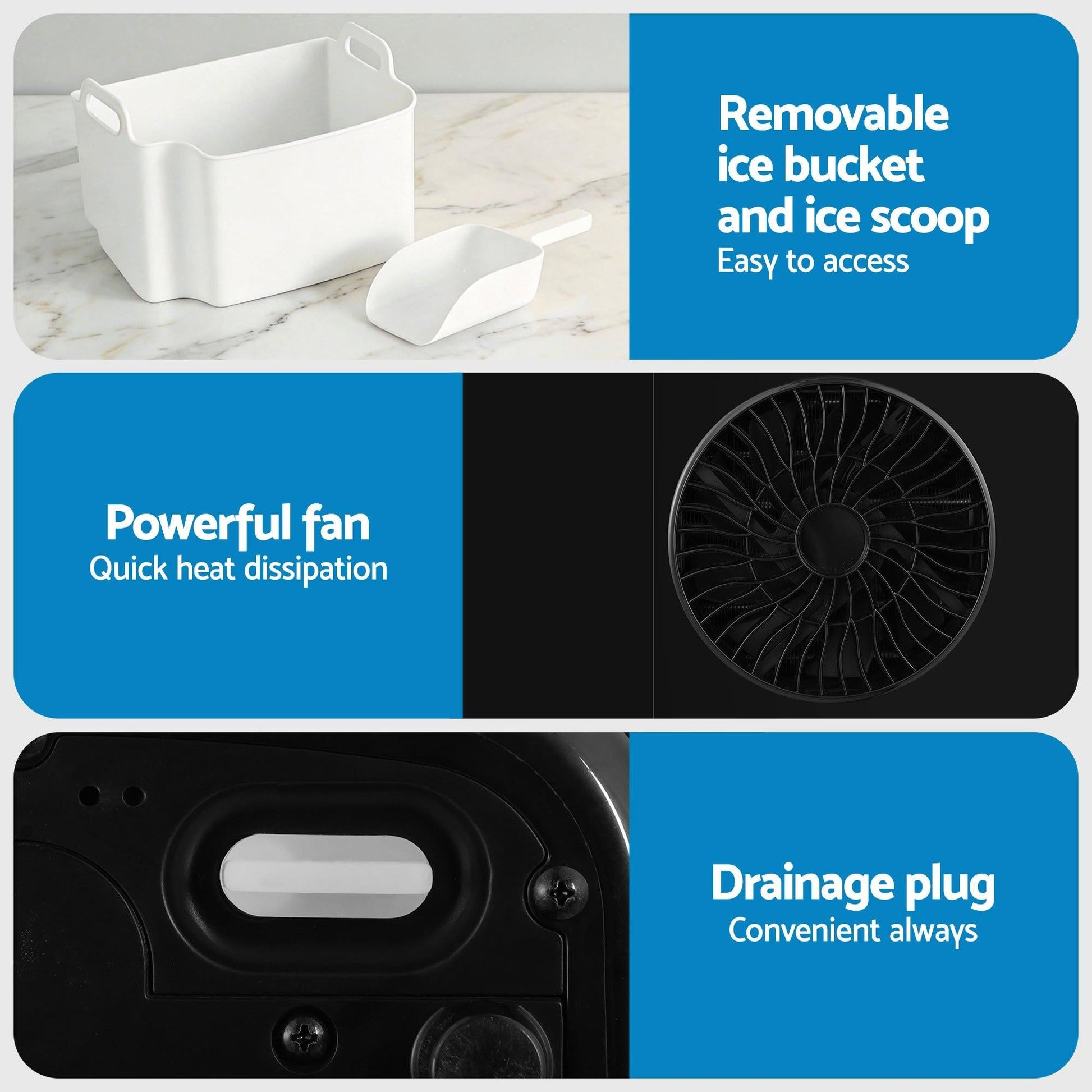 Devanti 15kg Nugget Ice Maker Machine.