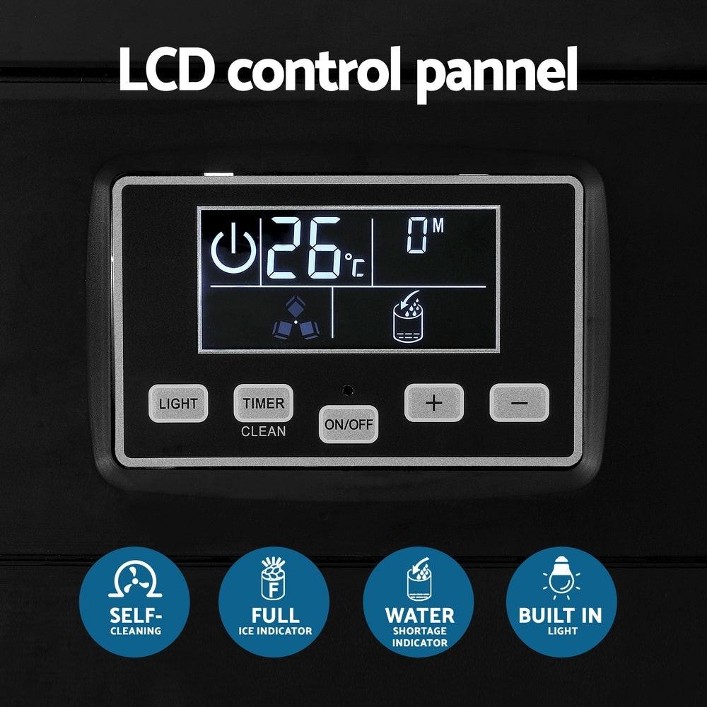 Devanti Commercial Ice Maker Cube Machine 30kg.