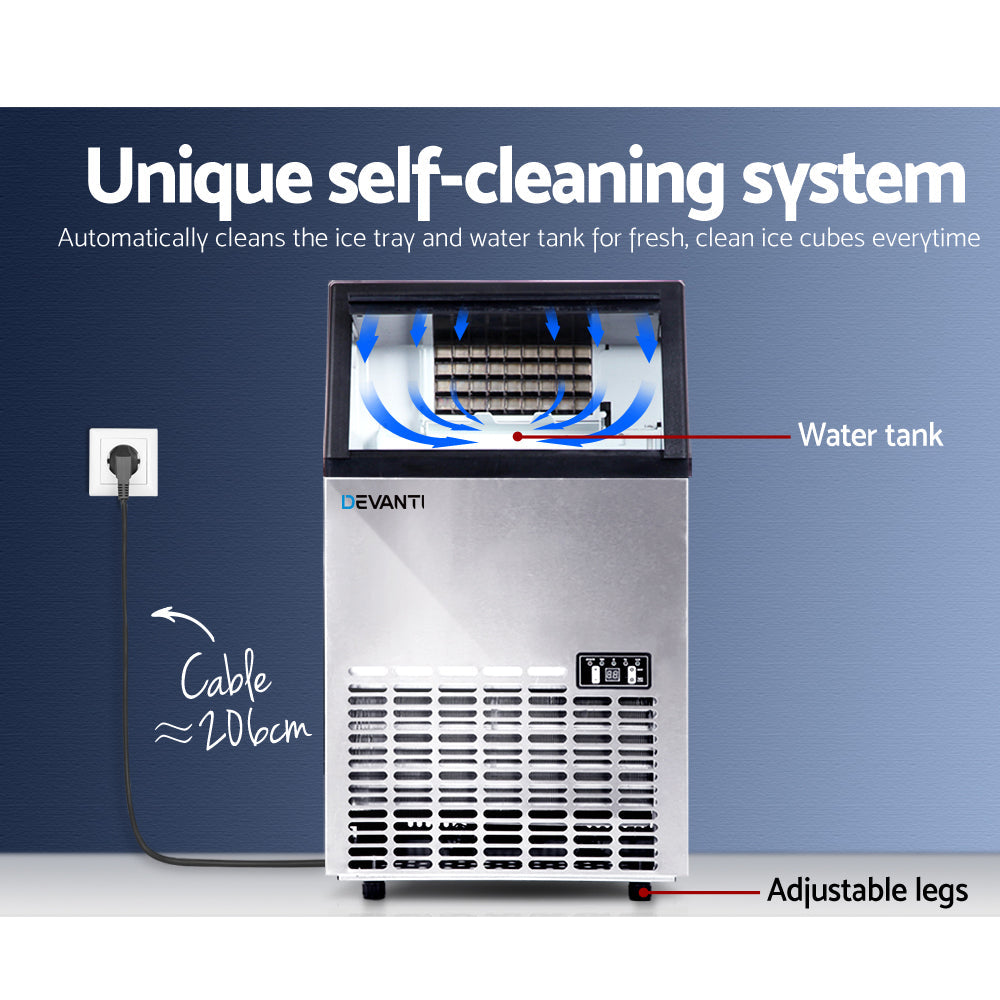Devanti 60kg Commercial Ice Maker Machine.