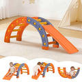 Keezi Kids Climbing Frame Set With Slide Indoor Outdoor Toddler Toys Pikler Arch Climber.