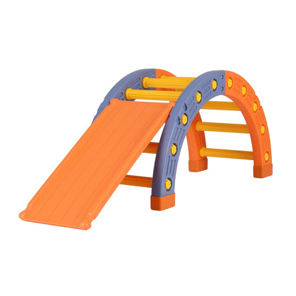 Keezi Kids Climbing Frame Set With Slide Indoor Outdoor Toddler Toys Pikler Arch Climber.
