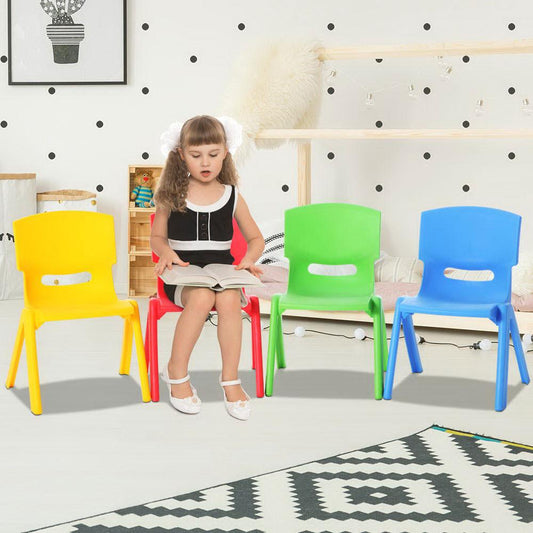 Keezi Kids Chairs Set Plastic Set of 4 Activity Study Chair 50KG.