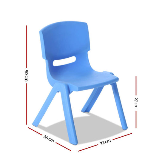 Keezi Kids Chairs Set Plastic Set of 4 Activity Study Chair 50KG.