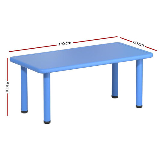 Keezi Kids Table Plastic Square Activity Study Desk 60X120CM.