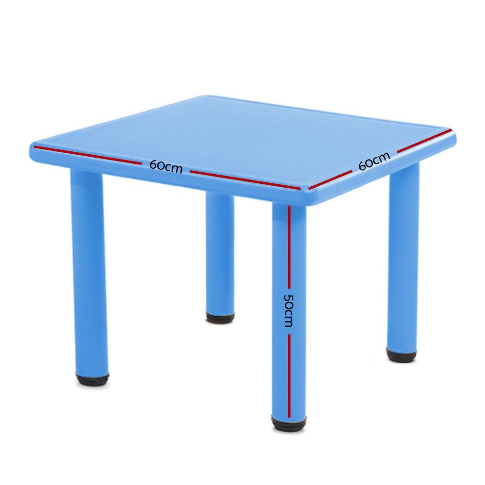 Keezi Kids Table Plastic Square Activity Study Desk 60X60CM.