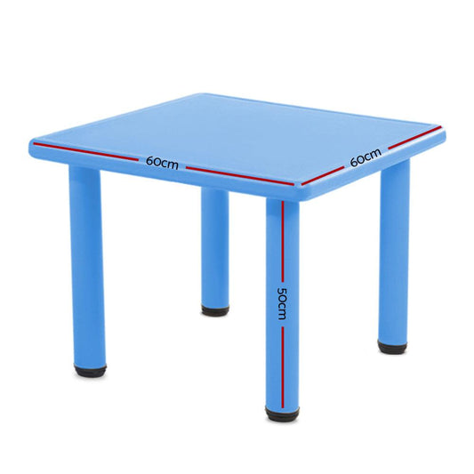 Keezi Kids Table Plastic Square Activity Study Desk 60X60CM.