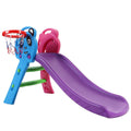 Keezi Kids Slide Set Basketball Hoop Indoor Outdoor Playground Toys 100cm Blue.