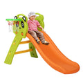 Keezi Kids Slide Set Basketball Hoop Indoor Outdoor Playground Toys 100cm Orange.