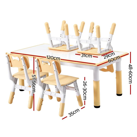 1 Keezi Kids Table and 4 Chairs Set Graffiti.
