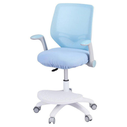 Keezi Kids Ergonomic Study Chair Adjustable w/ Wheels Footrest Blue.