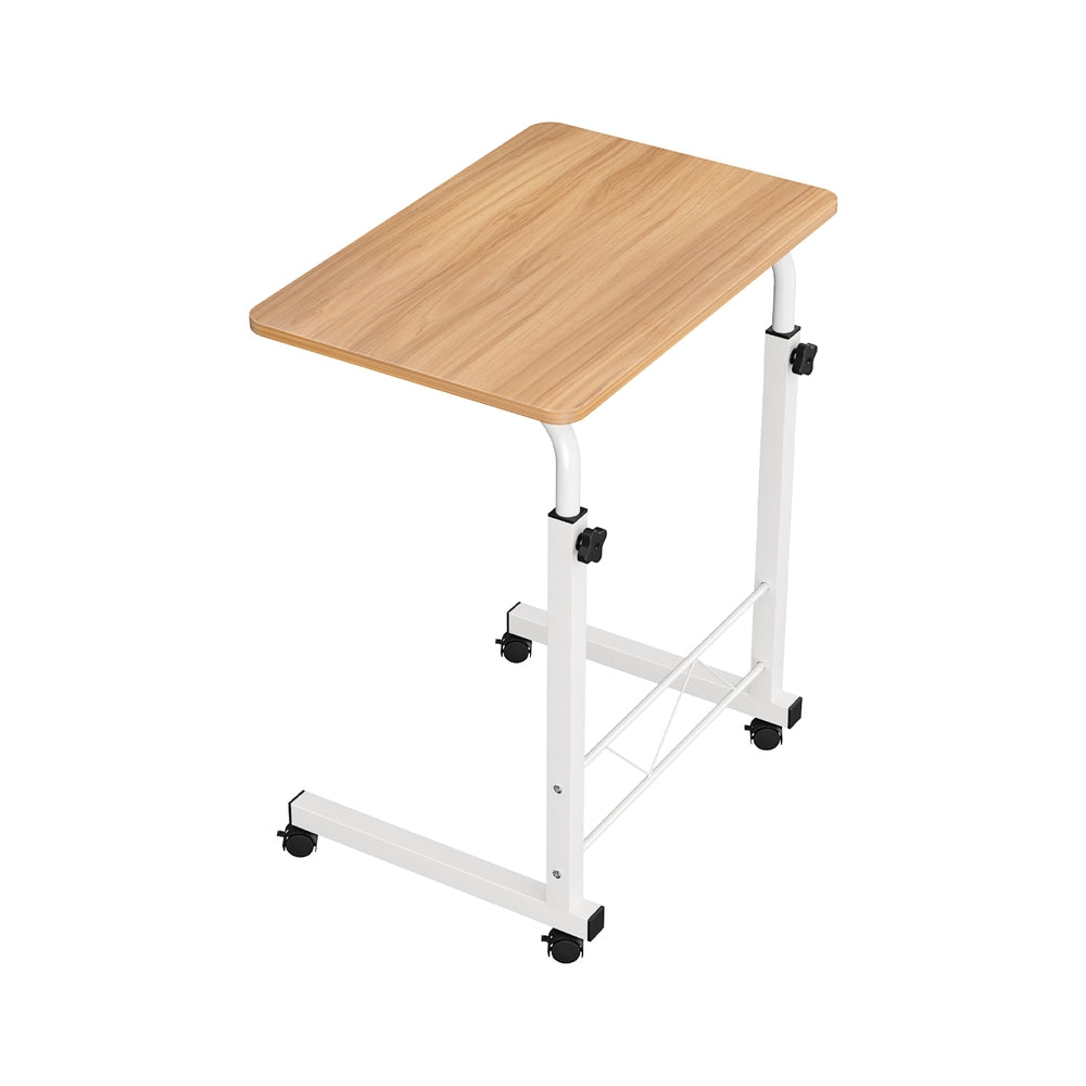 Artiss Laptop Desk Table Adjustable 60CM Light Wood.