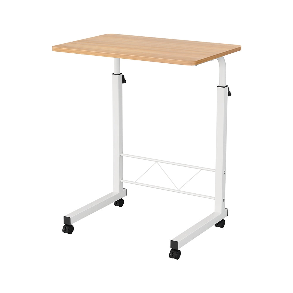 Artiss Laptop Desk Table Adjustable 60CM Light Wood.