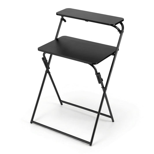 Artiss Laptop Desk Foldable Study Desk Home Office Black.