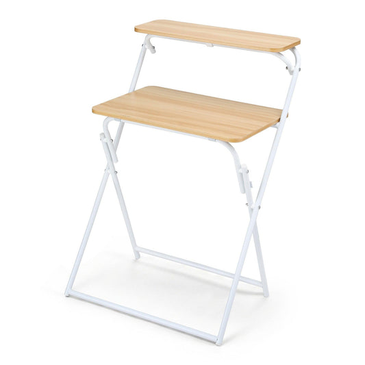 Artiss Laptop Desk Computer Foldable Study Desk Home Office Oak.