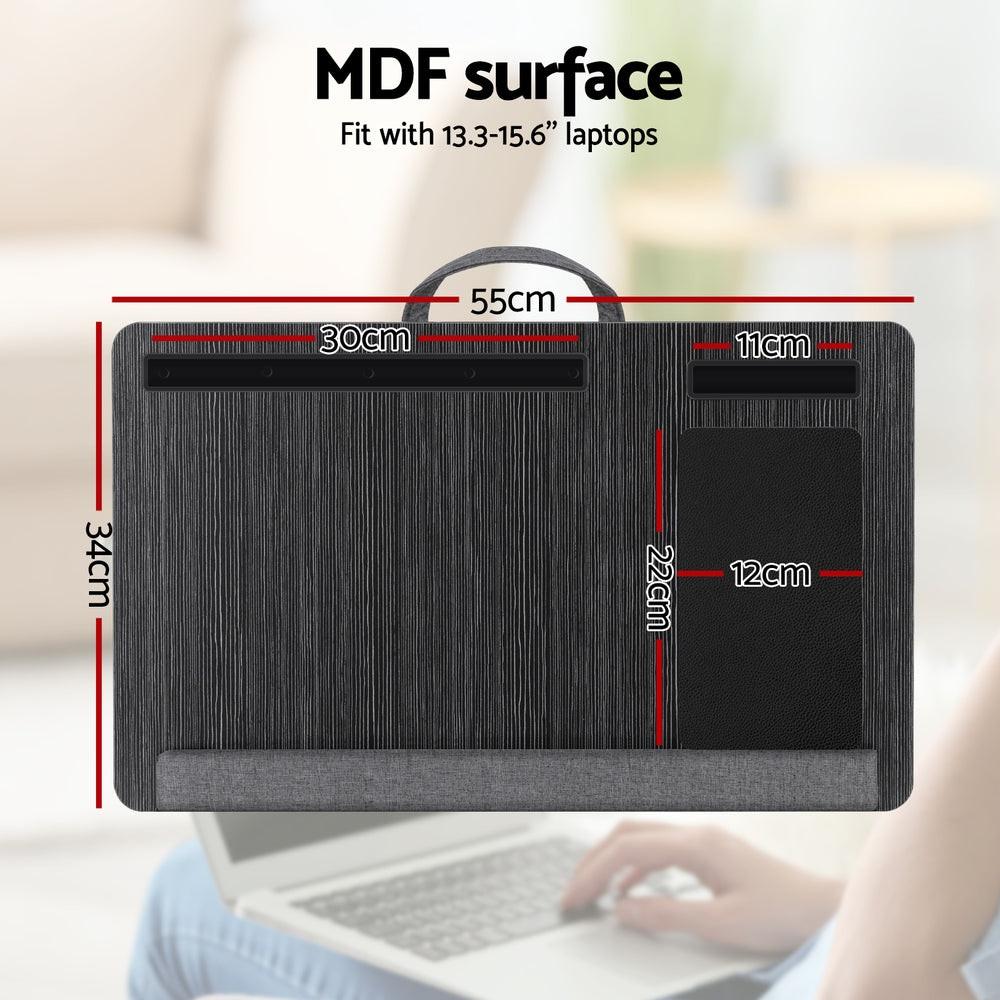 Artiss Lap Desk Laptop DeskS Portable w/ Wrist-rest Phone Slot Mouse Pad 55CM.