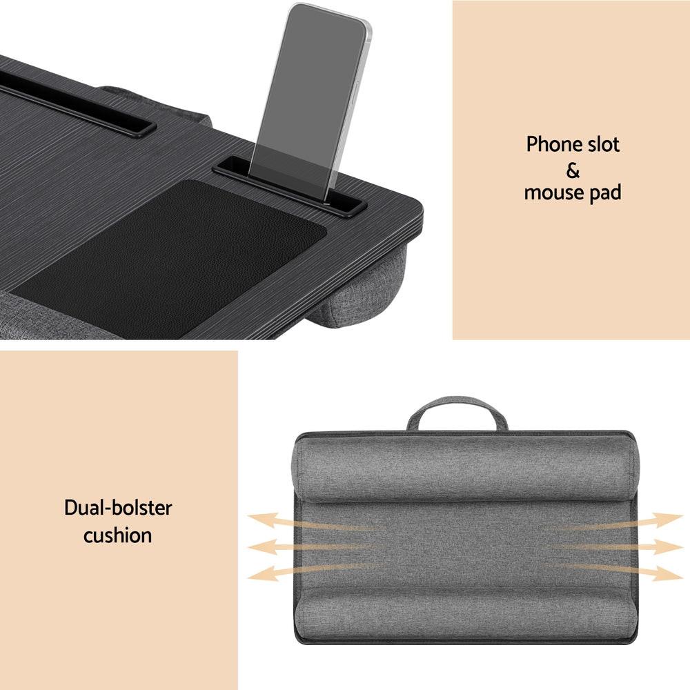 Artiss Lap Desk Laptop DeskS Portable w/ Wrist-rest Phone Slot Mouse Pad 55CM.