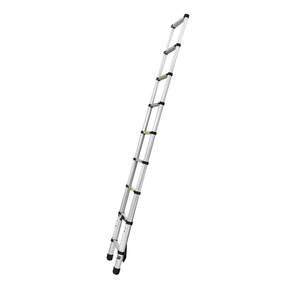 Giantz 2.6M Telescopic Ladder Aluminium Extension Extendable Steps Adjustable Height.