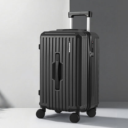 Wanderlite 20" Trunk Luggage Suitcase Travel Carry On TSA Lock Black