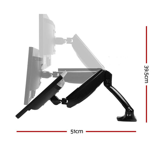 Artiss Monitor Arm Gas Spring Desk Mount Screen Holder.