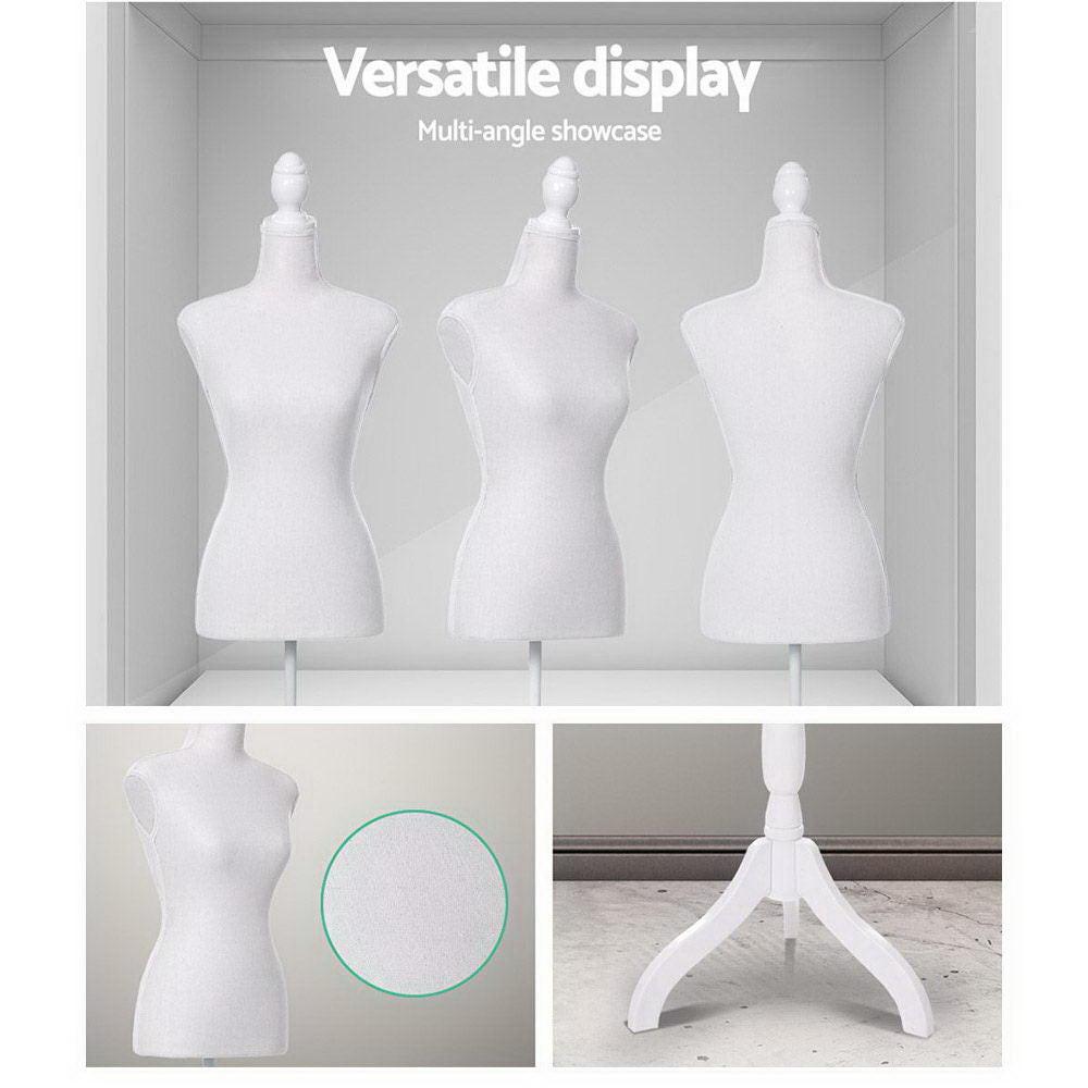Female Mannequin 170cm Model Dressmaker Clothes Display Torso Tailor Wedding White.
