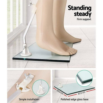 186cm Tall Full Body Male Mannequin - Skin Coloured.