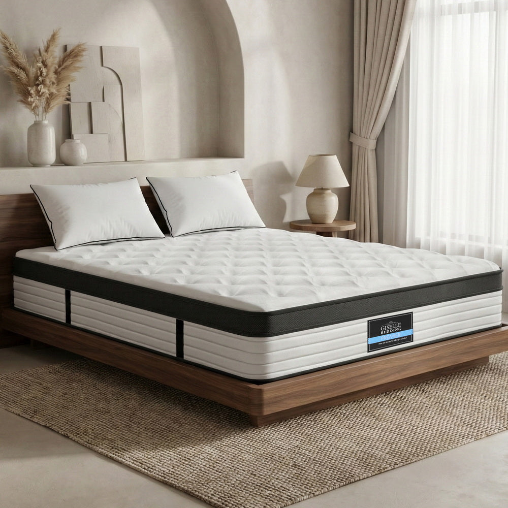 Giselle Bedding 31cm Mattress Euro Top Queen.
