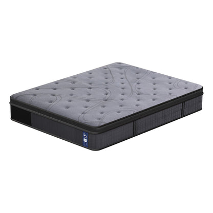 Levitex 33 cm Mattress 8.0 Extra Firm 7-Zone Pocket Spring Mattress with Dual-Row Edge Support & Breathable Knit Cover King