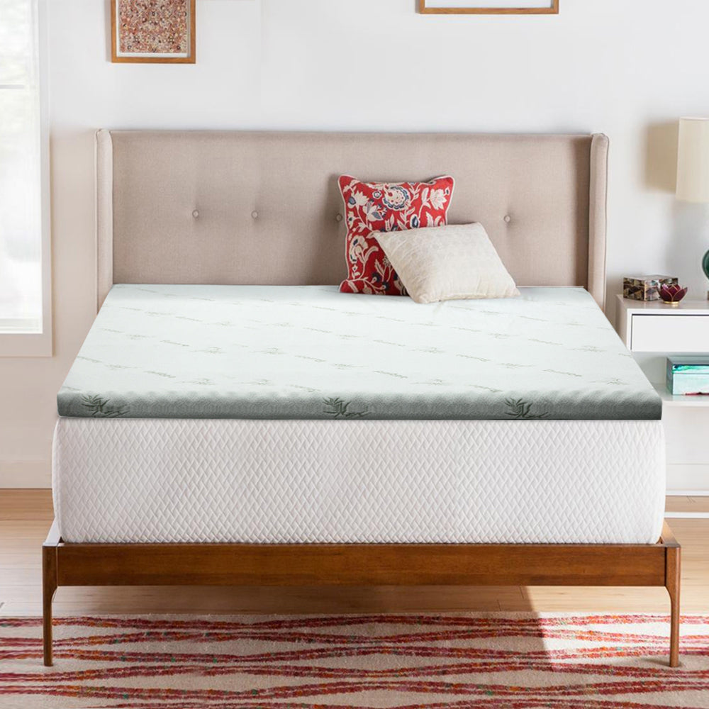 Giselle Bedding Memory Foam Mattress Topper Cool Gel 8cm Queen.