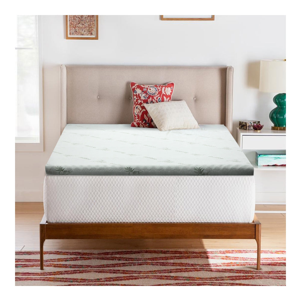 Giselle Bedding Memory Foam Mattress Topper Cool Gel 8cm Single.