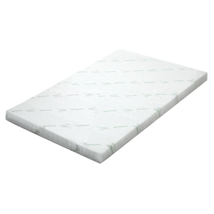 Giselle Bedding Memory Foam Mattress Topper Cool Gel 8cm Single.