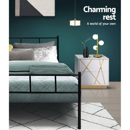 Artiss Bed Frame Single Metal Bed Frame SOL