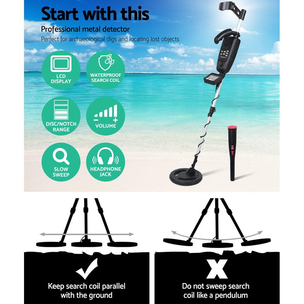 Metal Detector 180MM Deep Sensitive Waterproof Pinpointer Treasure Hunter.